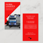 Vervoerbedrijf en logistiek  visitekaartje (Voorkant / Achterkant)