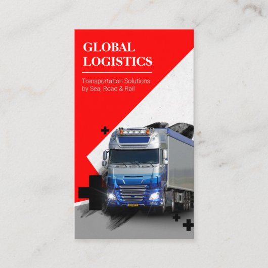 Vervoerbedrijf en logistiek  visitekaartje (Voorkant)