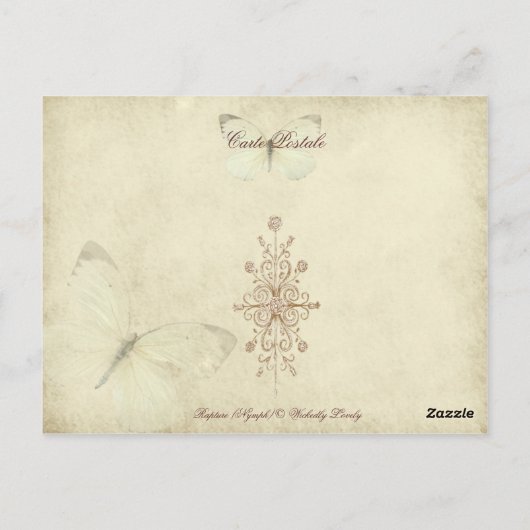 Vervoering (Nimf) Briefkaart (Achterkant)