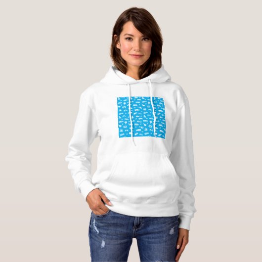 Vervoerpictogrammen Womens Hoodie (Voorkant volledig)