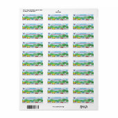 Vervoersadres Verkeersdag Baby shower retouradres Etiket (Full Sheet)