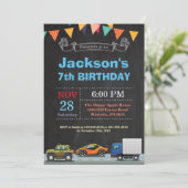 Vervoersauto Vrachtwagen - Aannodiging Kaart (Staand voorkant)