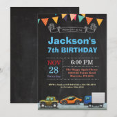 Vervoersauto Vrachtwagen - Aannodiging Kaart (Voorkant / Achterkant)