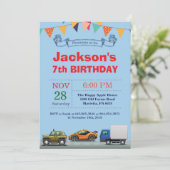 Vervoersauto Vrachtwagen - Aannodiging Kaart (Staand voorkant)