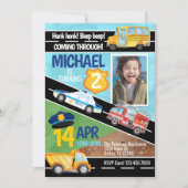 Vervoersauto Vrachtwagen - Aannodiging op verjaard Kaart (Voorkant)