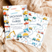 Vervoersauto's en Truck Boy Verjaardag Kaart