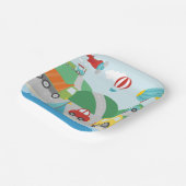 Vervoerscène Papieren Bordje (Gebogen)