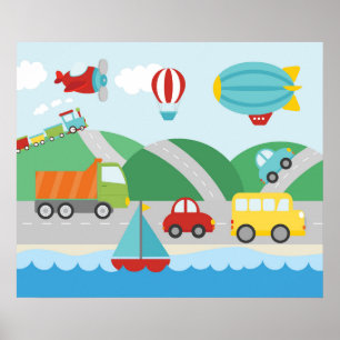 Vervoerscène Poster