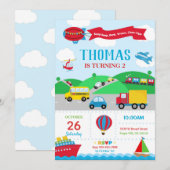 Vervoersdag uitnodiging (Voorkant / Achterkant)