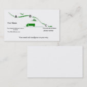 Vervoersdiensten voor visitekaartjes (Voorkant / Achterkant)