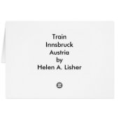 Vervoerskaart voor trein (Achterkant Horizontaal)