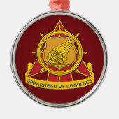 Vervoerskorps Kerstmis Metalen Ornament (Voorkant)
