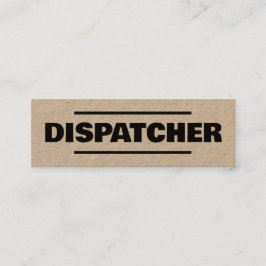 Vervoersmakelaar Dispatcher Kraft Mini Visitekaartje