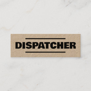 Vervoersmakelaar Dispatcher Kraft Mini Visitekaartje