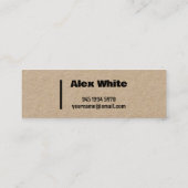 Vervoersmakelaar Dispatcher Kraft Mini Visitekaartje (Achterkant)