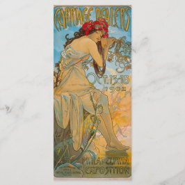 Vervoersmakelaars door Alphonse Mucha (1902) Bladw Menu