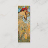 Vervoersmakelaars door Alphonse Mucha (1902) Bladw Mini Visitekaartje (Voorkant)