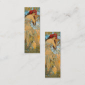 Vervoersmakelaars door Alphonse Mucha (1902) Bladw Mini Visitekaartje (Voorkant / Achterkant)