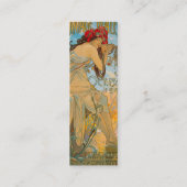 Vervoersmakelaars door Alphonse Mucha (1902) Bladw Mini Visitekaartje (Achterkant)