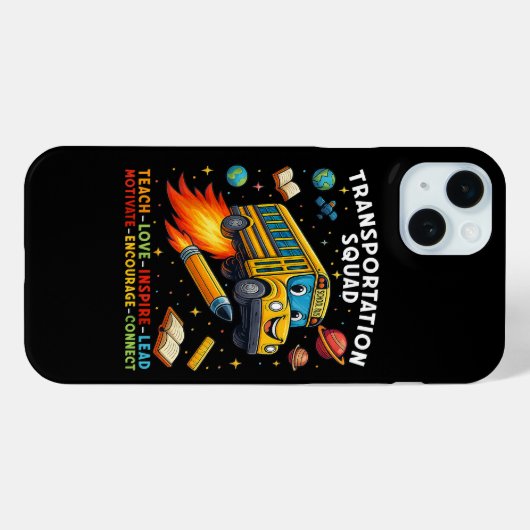Vervoersploeg Grappige Schoolbuschauffeur Case-Mate iPhone Case (Achterkant (horizontaal))