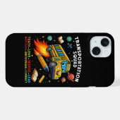 Vervoersploeg Grappige Schoolbuschauffeur iPhone Hoesje (Achterkant horizontaal)