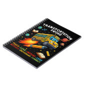 Vervoersploeg Grappige Schoolbuschauffeur Notitieboek (Linkerzijde)