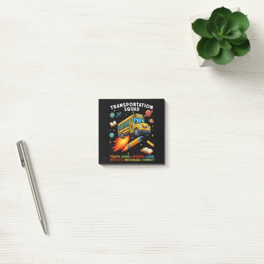 Vervoersploeg Grappige Schoolbuschauffeur Post-it® Notes (Kantoor)