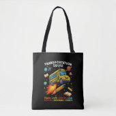 Vervoersploeg Grappige Schoolbuschauffeur Tote Bag (Voorkant)