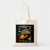 Vervoersploeg Grappige Schoolbuschauffeur Tote Bag (Voorkant)