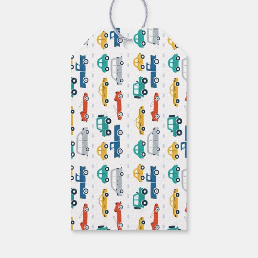 Vervoersthema Birthday Hartelijk dank Cadeaulabel (Achterkant)