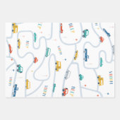 Vervoersthema Birthday Wrapping Paper (Voorkant 2)