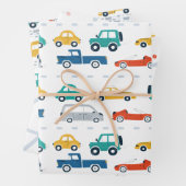 Vervoersthema Birthday Wrapping Paper (In situ)