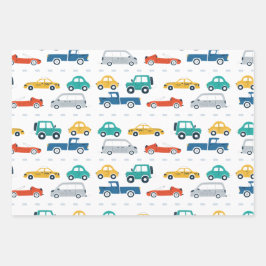 Vervoersthema Birthday Wrapping Paper