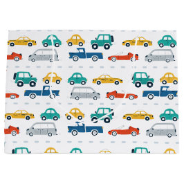 Vervoersthema Birthday Wrapping Paper Groot Cadeauzakje