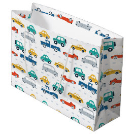 Vervoersthema Birthday Wrapping Paper Groot Cadeauzakje