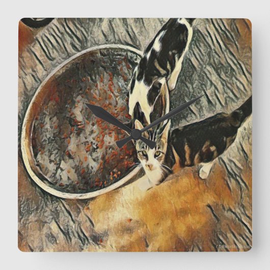 Vervoerstijd! Vierkante Klok (Voorkant)