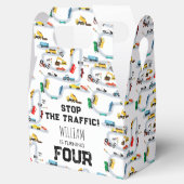 Vervoersvoertuigen Auto's Stoppen Verkeersverjaard Bedankdoosjes (Geopend)