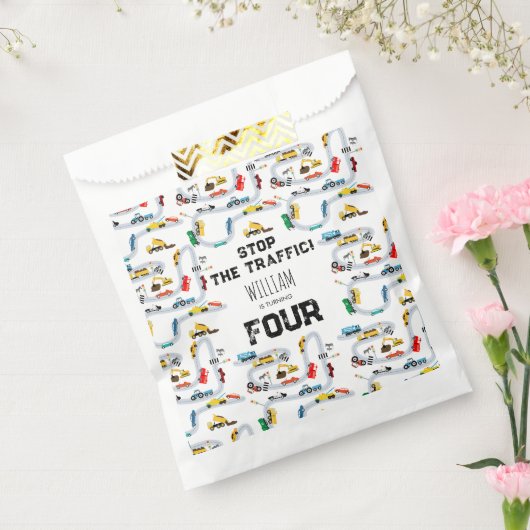 Vervoersvoertuigen Auto's Stoppen Verkeersverjaard Bedankzakje (Gezegeld)