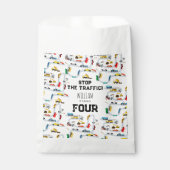 Vervoersvoertuigen Auto's Stoppen Verkeersverjaard Bedankzakje (Voorkant)