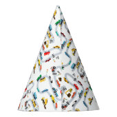 Vervoersvoertuigen Auto's Stoppen Verkeersverjaard Feesthoedjes (Achterkant)