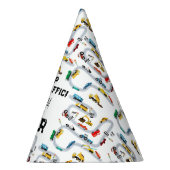 Vervoersvoertuigen Auto's Stoppen Verkeersverjaard Feesthoedjes (Rechts)