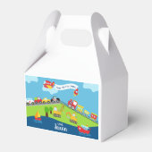 Vervoersvoertuigen verjaardagscooter. bedankdoosjes (Voorkant Zijde)