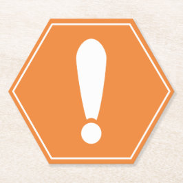 Vervoerswaarschuwingsteken Kartonnen Onderzetters