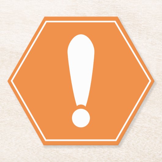 Vervoerswaarschuwingsteken Kartonnen Onderzetters (Voorkant)