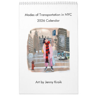 Vervoerswijzen in NYC, 2026 kalender 