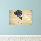 Vervoersysteem voor containers bundels parachute canvas afdruk (Insitu (Houten vloer))