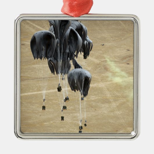 Vervoersysteem voor containers bundels parachute metalen ornament (Voorkant)