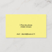 VERVOERT HET VISITEKAARTJE (Achterkant)