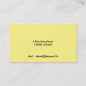 VERVOERT HET VISITEKAARTJE (Achterkant)