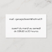 VERVOERT HET VISITEKAARTJE (Achterkant)